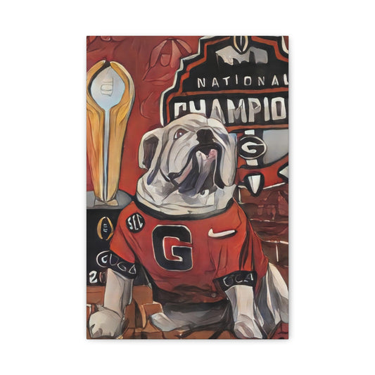Georgia Bulldog canvas
